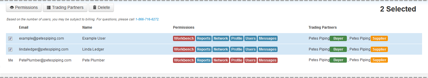 Editing User Details